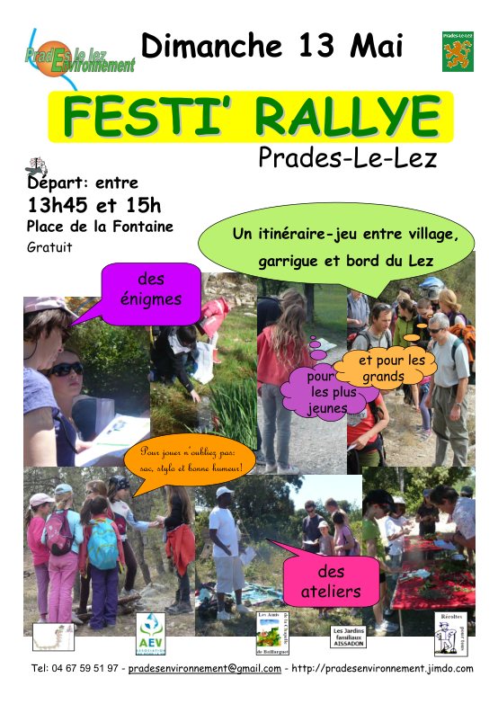 Festi'Rallye Pédestre le 13 mai 2012 à Prades-le-Lez